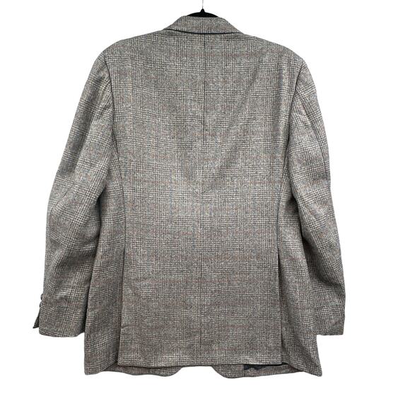 VTG Doncaster Sportcoat 40 Wool 2 Button Academia Busines Career Professor Plaid - Picture 2 of 15